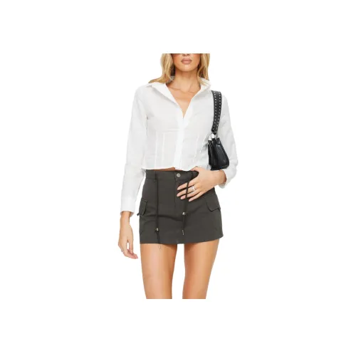 PRINCESS POLLY Torres Cargo Mini Skirt Короткие юбки карго Женские Уголь Charcoal