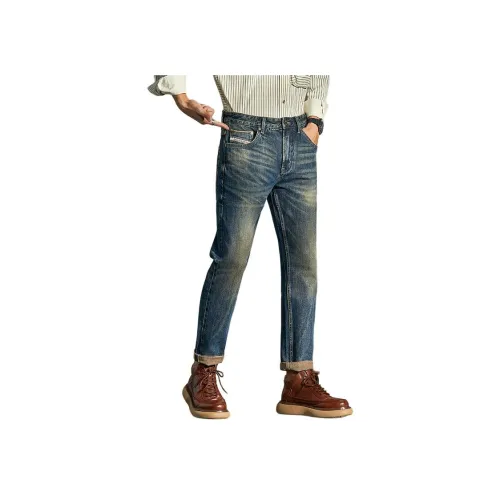 ZENGZHI Джинсы Облегающий крой Прямой крой Унисекс