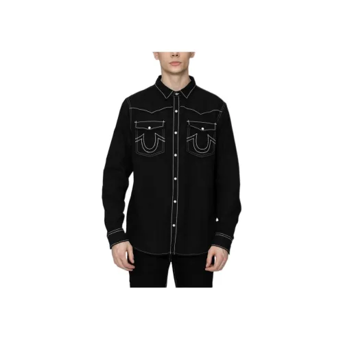 True Religion Мужские Черные Рубашки