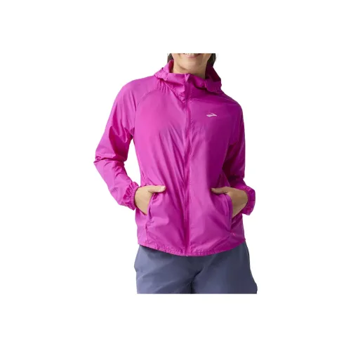 Brooks Пурпурно-розовые Женские Куртки