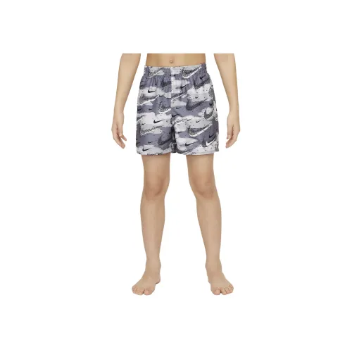 Nike Плавание Флок Детский Купальник Детский Дымчатый Серый