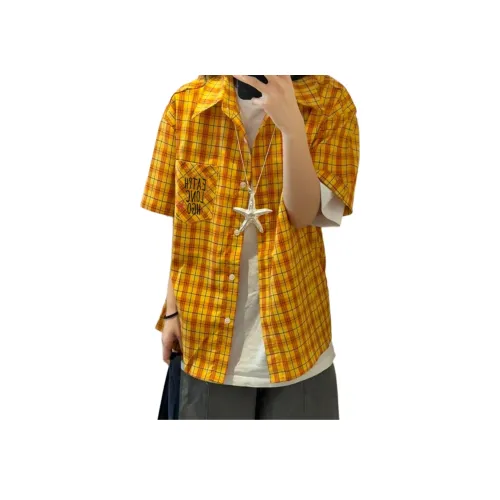 NEVER RULE Кукурузный желтый Унисекс Рубашки