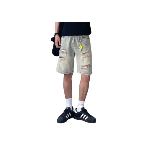 GANGZAI Синие унисекс джинсовые шорты