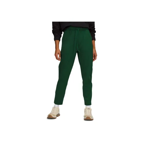 lululemon Эластичные Повседневные Штаны Женские Болотный Зеленый