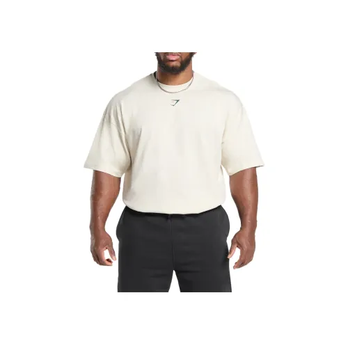 GYMSHARK T-Shirt Мужской Овсяный Белый