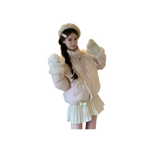 VKXOW Розовый Женский пуховик