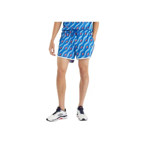 Umbro Жаккард Ретро Короткие Повседневные Шорты Мужские Синие