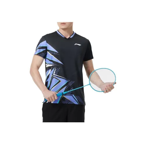LINING Badminton Series Черные Мужские Т-Рубашки
