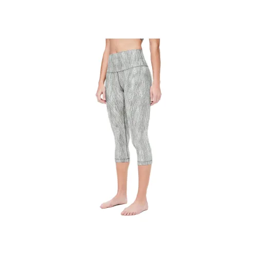 lululemon Спортивные брюки Женские 21' Стрелка Pattern Jacquard Зеленый Серый