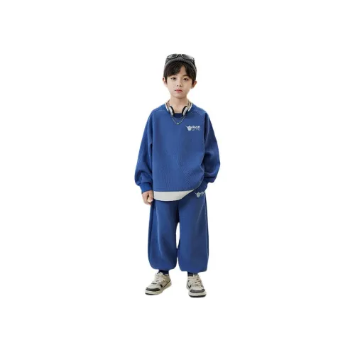 BIG WASP Midnight Blue Kids Casual Athletic Wear