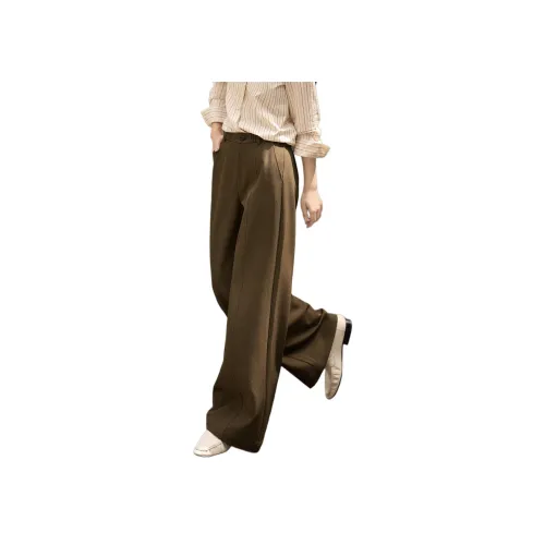 XWI Какао-кофейные Женские Повседневные Брюки