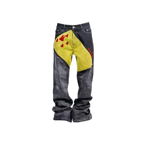 VINKID ORGANIZATION Джинсы Унисекс Серый