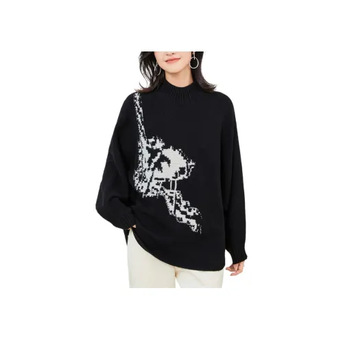 JINJU Черные Женские Свитера