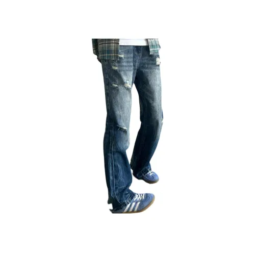 SINKACME Blue Unisex Jeans SINKACME Синий Унисекс Джинсы