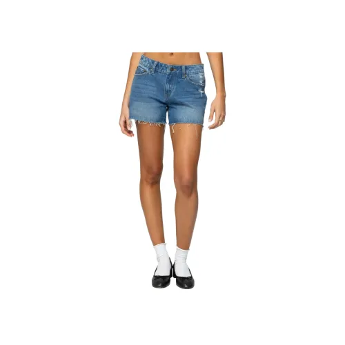 Edikted SCOTTIE Low Шаговый шов Джинсовые шорты Джинсовые шорты Женские