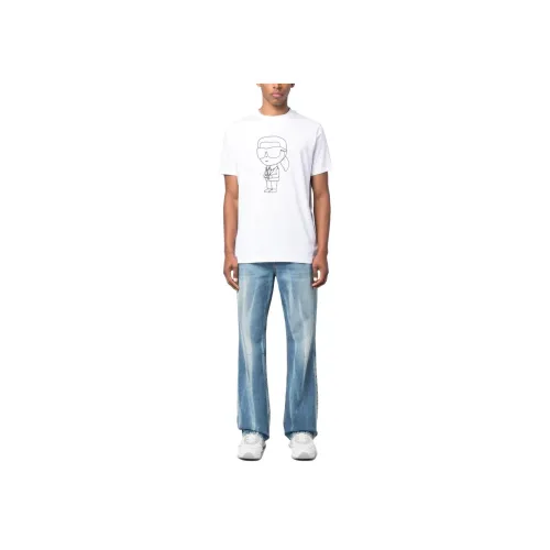 KARL LAGERFELD / Karl Lagerfeld Jeans Белый Мужской T-Рубашки