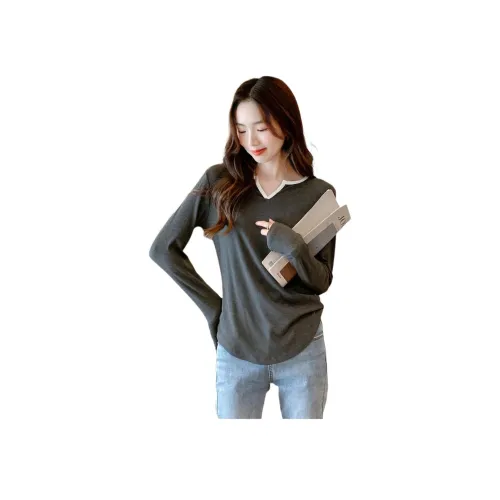 JEANSWEST T-Рубашка Женская Темный Фотиния Серый