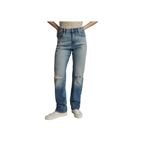 г Звезда RAW Джинсы Женские Выцветший Синий Tequila