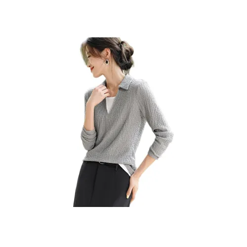 MOHANYIMEI Moon Серый Женская Рубашка