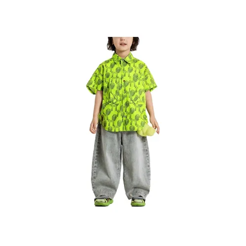 Woobaby Рубашка SS25 Зеленый Тон Белка Paradise Children Возраст 3-7 лет