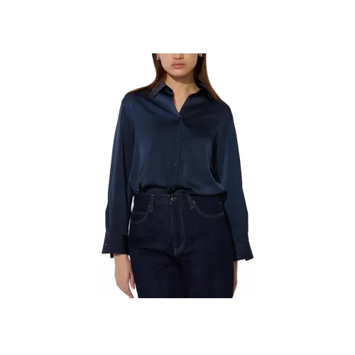 UNIQLO Темно-синие Женские Рубашки