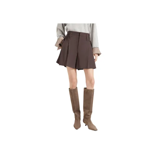Brunello Cucinelli Какао Женские Повседневные шорты