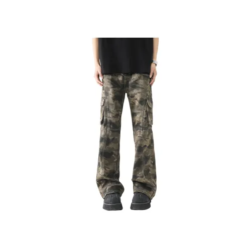 FOREST LIBRARY Камуфляж Унисекс Джинсы