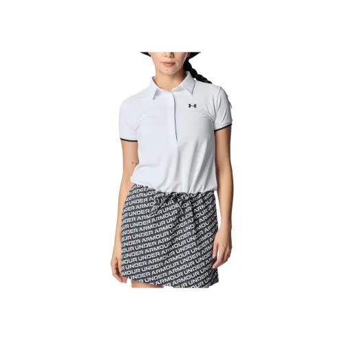 Under Armour Белый/Замок Рок/Черный Женские Платья с Коротким Рукавом
