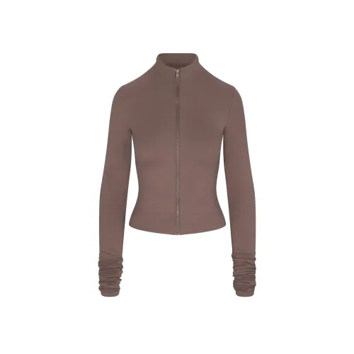 SKIMS SS25 SKIMS Cloud Collection ZIP UP Топ Куртки Пальто Женские Аметистовый Аметистовый