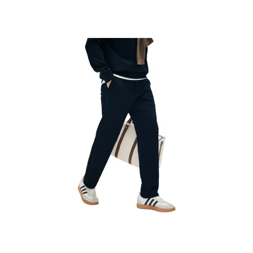 DANNINGZHEXUE Повседневные брюки Мужские Темно-синие