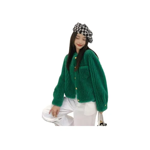 BILISISHANYANG Мех Куртка Женская