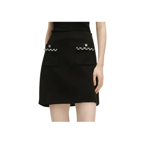 KARL LAGERFELD Повседневные короткие юбки Женские Черный