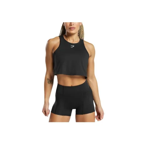 GYMSHARK Черные Женские Майки