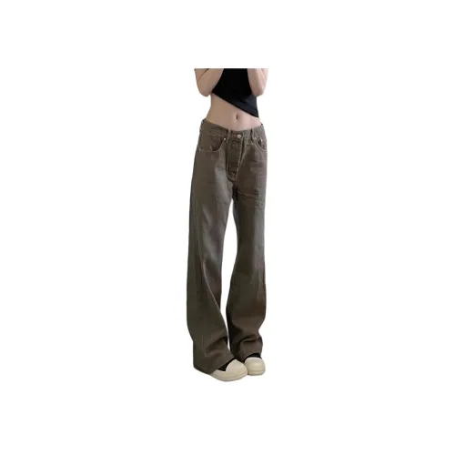 MUCCHIC Кофе Женские Джинсы