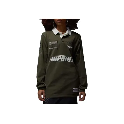 Jordan Essentials SS25 Поло Мужское Трава Зеленая