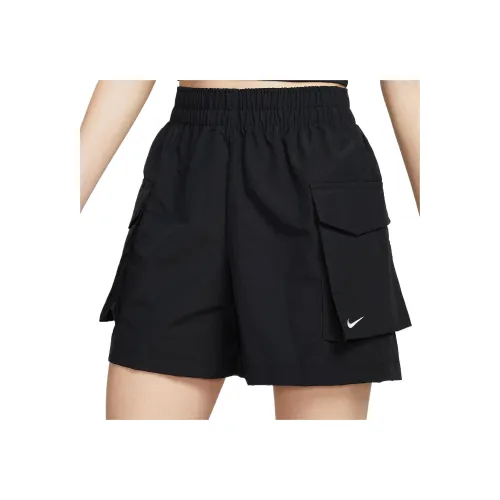 Nike Sportswear Essentials Series Карго Шорты Женские Черный Белый