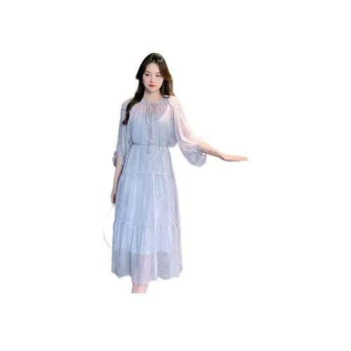 AFGGD Короткий рукав Платье Женское