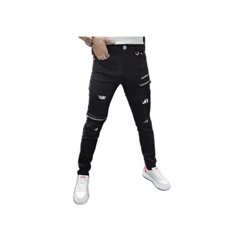 ZMHT Черные Унисекс Джинсы