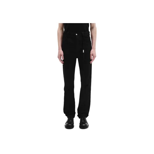 Ann Demeulemeester Черные мужские вязаные тренировочные брюки