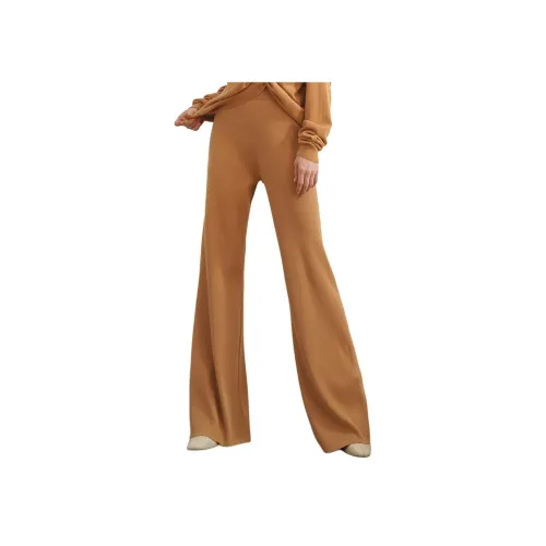 Roselingling Повседневные брюки Женские Промытый Хурма