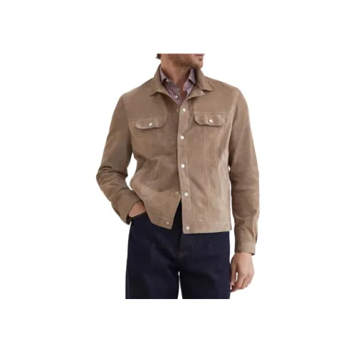 BRUNELLO CUCINELLI Куртки и Пальто Мужской Коричневый