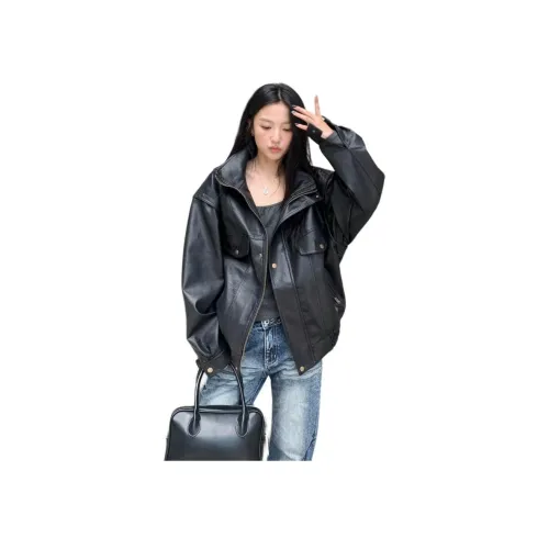 PAINT STAIN Кожа Куртка Унисекс