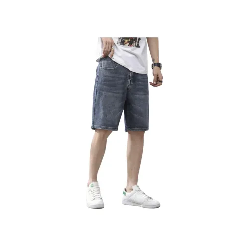 Мед Синий Шорты Унисекс Джинсовые шорты