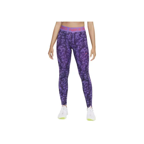 nike Dri Fit Pro Женский' MID Шаговый шов Леггинсы Pre School Темно-изюмный