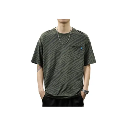 QIANJINNIU Летняя футболка свободный крой унисекс