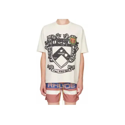 RHUDE Белая Мужская T-Рубашка