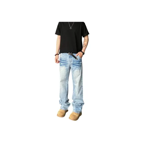 WELTER EXPERIMENT Blue Unisex Jeans