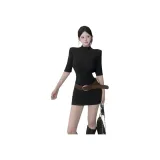 Чёрная юбка + ремень