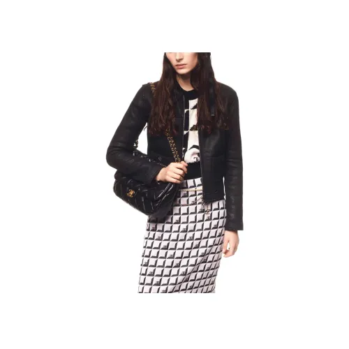 CHANEL 24 Осенний Зимний Новый Приход Куртки и Пальто Женские Черные