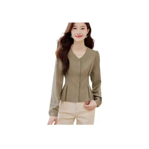 Still quiet Хаки Женские Рубашки